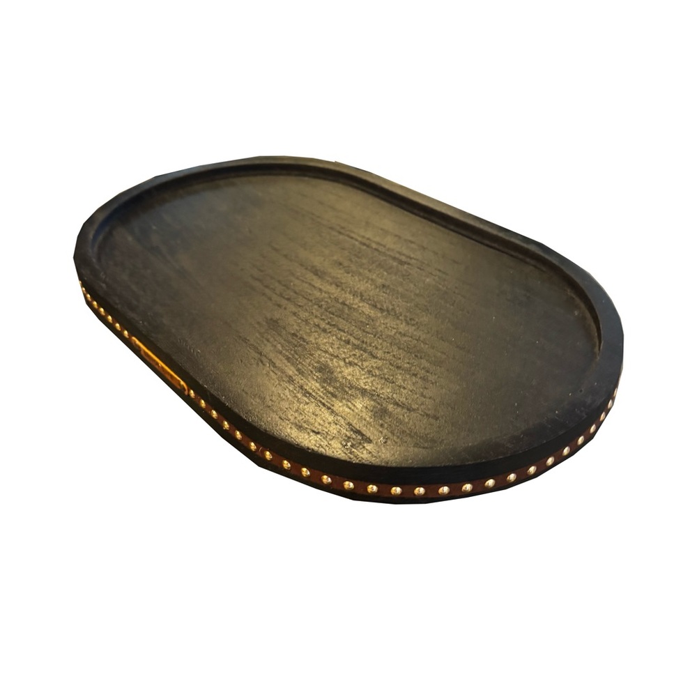 Wooden Black table tray